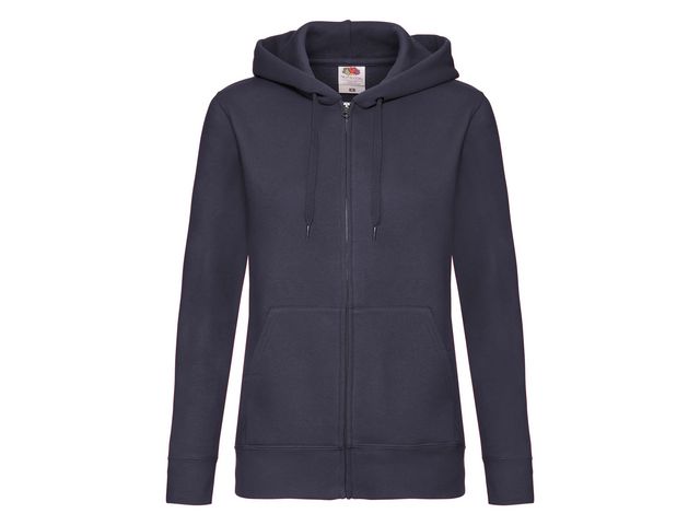 FRUIT OF THE LOOM Zip Hoodie dam marin 2XL | Yrkeskläder - Tröjor och Sweatshirts - Zip-tröjor | Kontorsexperten