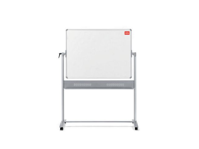 Nobo Whiteboard, mobil, magnetisk emaljyta, aluminiumram, dubbelsidig, 1500 x 1200 mm | Kontorsmöbler och inredning - Whiteboardtavlor och tillbehör - Whiteboardtavlor - Emalj | Kontorsexperten