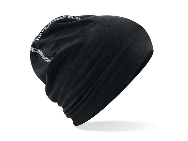 FRUIT OF THE LOOM Beanie svart/vit onesize | Yrkeskläder - Mössor och kepsar - Funktionsmössor | Kontorsexperten