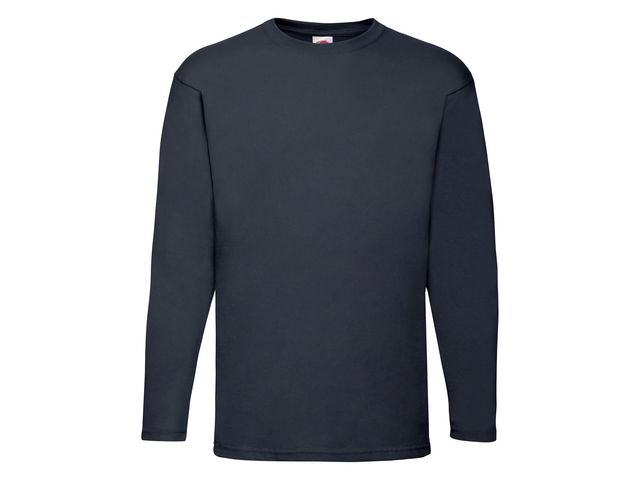 FRUIT OF THE LOOM T-shirt Långärmad marin XL | Yrkeskläder - T-shirts och toppar - T-shirts | Kontorsexperten