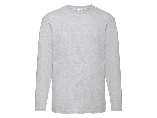 FRUIT OF THE LOOM T-shirt Långärmad gråmelange L | Yrkeskläder - T-shirts och toppar - T-shirts | Kontorsexperten