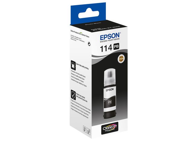 Epson Bläckpatron 114 EcoTank 2,3K foto svart | Toner och bläck - Bläckpatroner - Bläckpatroner Epson | Kontorsexperten
