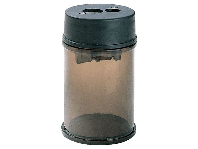 Lyreco Pennvässare LYRECO 2 hål med behållare | Skola och förskola - Pennor och tillbehör - Pennvässare | Kontorsexperten