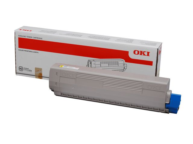 OKI Toner, C822, gul, 44844613 | Toner och bläck - Tonerkassetter - Toner OKI | Kontorsexperten