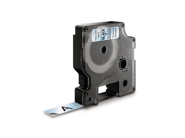 Dymo Tape D1 12mm svart på klar | Kontorsmaskiner - Märkmaskiner och tape - Tape - Dymo D1 | Kontorsexperten