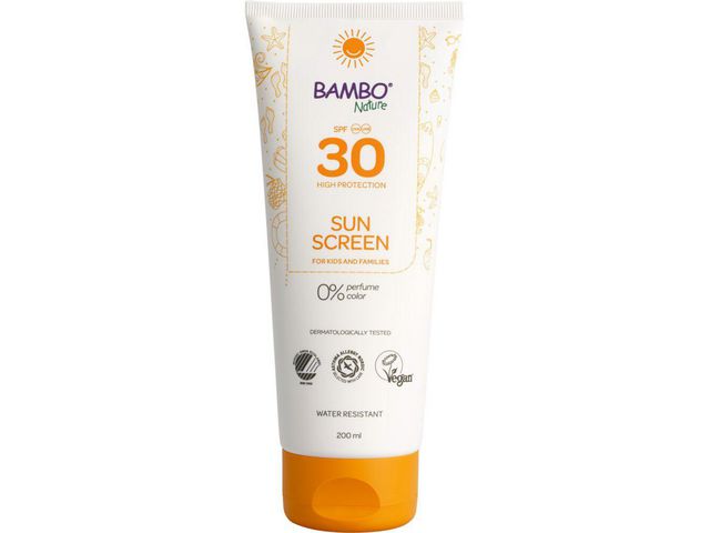 BAMBO Solskyddskräm SPF30 200ml | Sjukvård och omsorg - Hygien - Solskydd | Kontorsexperten