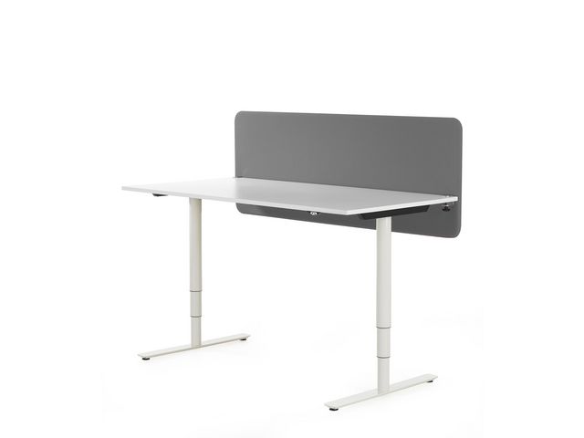 Bordsskärm m.beslag 180x65 Dox 52-mel.gr | Kontorsmöbler och inredning - Skärmar - Bordsskärmar | Kontorsexperten