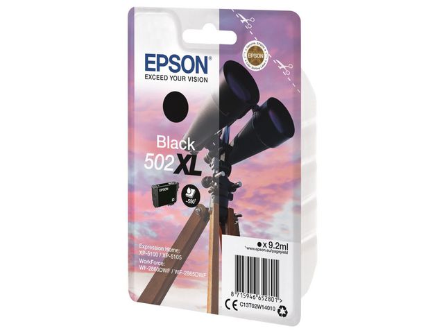 Epson Bläckpatron C13T02W14010 T502XL Svart | Toner och bläck - Bläckpatroner - Bläckpatroner Epson | Kontorsexperten