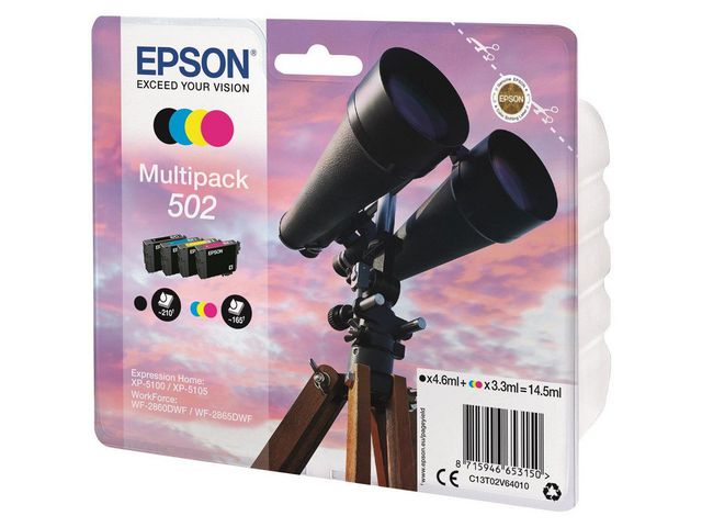 Epson Bläckpatron C13T02V64010 T502 4/fp | Toner och bläck - Bläckpatroner - Bläckpatroner Epson | Kontorsexperten