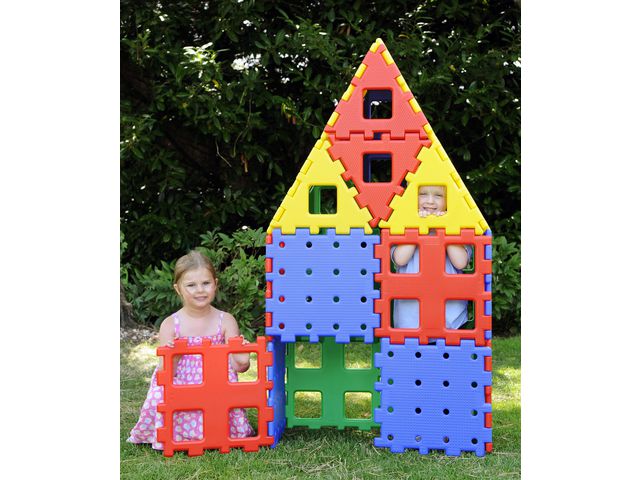 POLYDRON Polydron XL 24/fp | Skola och förskola - Lekmaterial - Bygglek, konstruktion och mosaik | Kontorsexperten