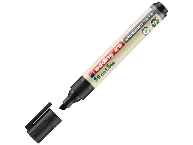 edding Whiteboardpenna 29 Ecoline snedskuren spets 1–5mm svart | Kontorsmaterial - Pennor - Whiteboardpennor - Skuren spets | Kontorsexperten