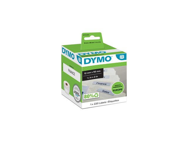 DYMO Etikett LW hängmapp 50x12mm 220/fp | Kontorsmaskiner - Etikettskrivare och etiketter - Etiketter - Dymo | Kontorsexperten