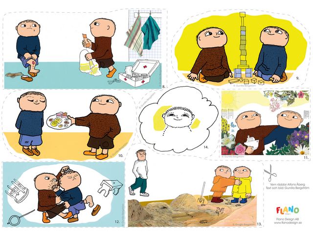 Flanosats Vem räddar Alfons Åberg? | Skola och förskola - Lekmaterial - Flanellograf | Kontorsexperten