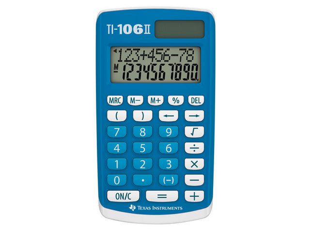 TEXAS INSTRUMENTS Grundskoleräknare TI-106 II | Kontorsmaskiner - Räknare - Skolräknare | Kontorsexperten