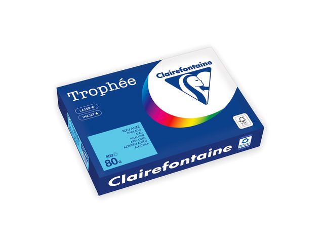 Clairefontaine Kopieringspapper A4 80g ohålat allmogeblå 500/fp | Kontorspapper - Specialpapper - Färgat - A4 | Kontorsexperten