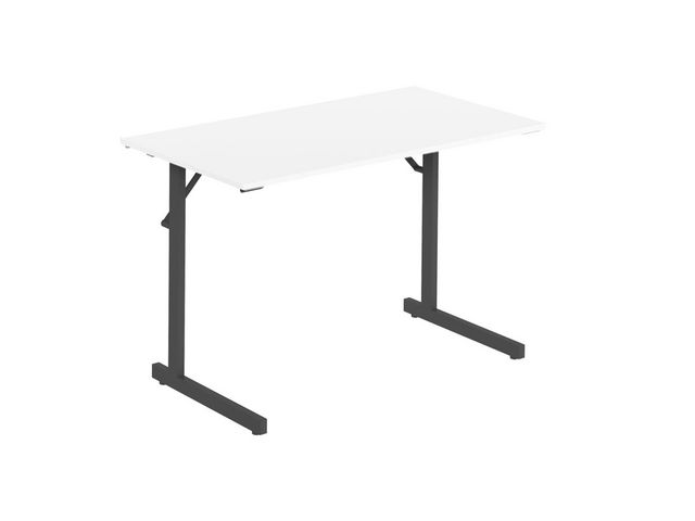 deNord Design Fällbord 1200x500x715x18 vit/svart | Kontorsmöbler och inredning - Bord och hurtsar - Fällbord | Kontorsexperten