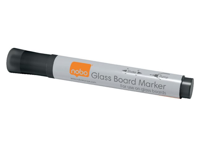 Nobo Whiteboardpenna glas kulspets svart 4/fp | Kontorsmaterial - Pennor - Whiteboardpennor - Rund spets | Kontorsexperten