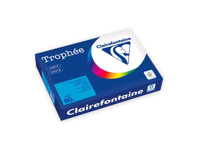 Clairefontaine Kop.ppr A4 80G djupblå 500/fp | Kontorspapper - Specialpapper - Färgat - A4 | Kontorsexperten