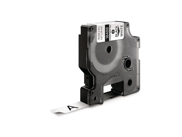 Dymo Tape Rhino flex nylon 12mm svart på vit | Kontorsmaskiner - Märkmaskiner och tape - Tape - Dymo Rhino | Kontorsexperten