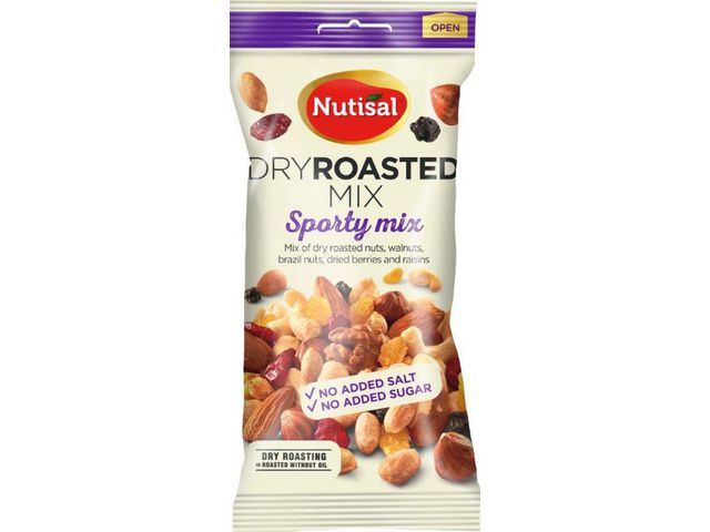 NUTISAL Nötter Sporty mix non salted 60g | Kök och servering - Ätbart - Bars och nötter | Kontorsexperten