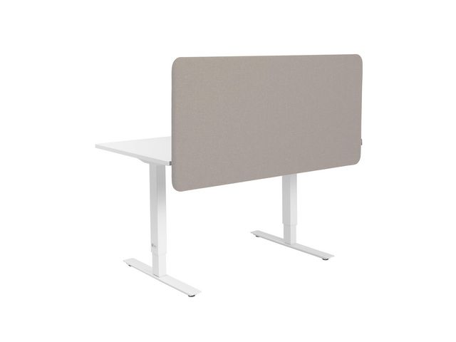 Bordsskärm m.beslag 160x65 Salsa 57-beig | Kontorsmöbler och inredning - Skärmar - Bordsskärmar | Kontorsexperten