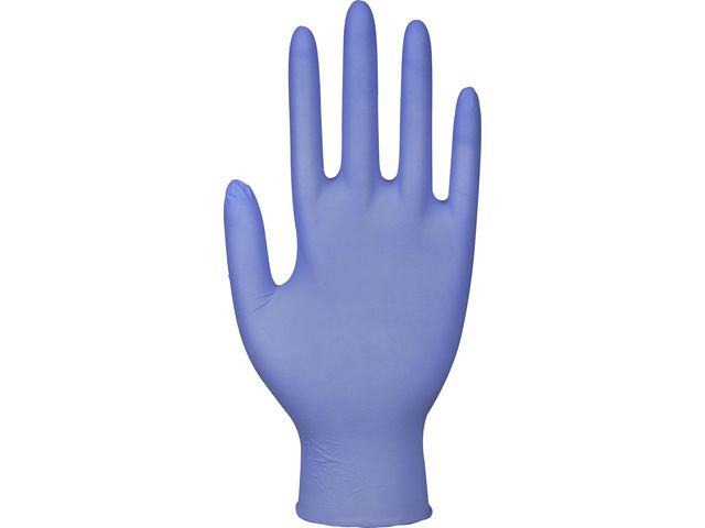 ABENA Nitrilhandske puderfri blå XL 150/fp | Skyddsutrustning - Engångshandskar - Nitrilhandskar | Kontorsexperten
