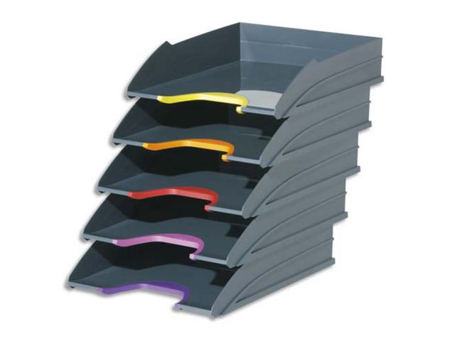 Durable Brevkorg Varicolor A4 grå 5/fp | Kontorsmaterial - Till skrivbordet - Brevkorgar | Kontorsexperten