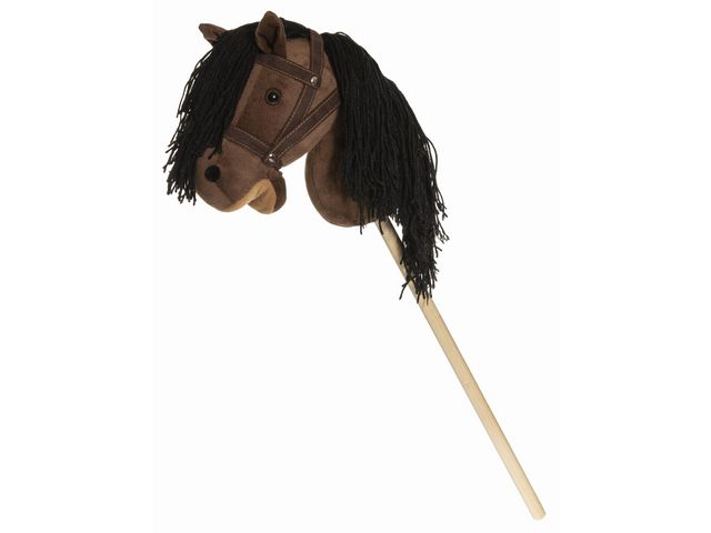 Käpphäst med tyglar brun 80cm | Skola och förskola - Lekmaterial - Förskolelek | Kontorsexperten