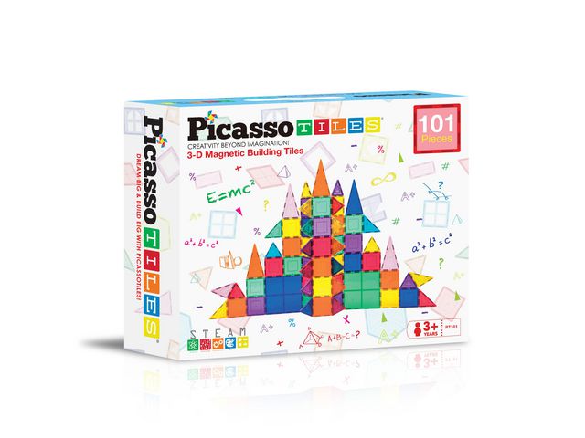 PICASSOTILES Picasso magnetset 101 delar | Skola och förskola - Lekmaterial - Bygglek, konstruktion och mosaik | Kontorsexperten