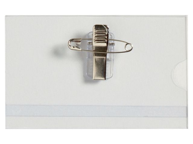 Lyreco Namnskylt med klämma/nål 55x89 50/fp | Kontorsmöbler och inredning - Namnskyltar och korthållare - Namnbrickor | Kontorsexperten