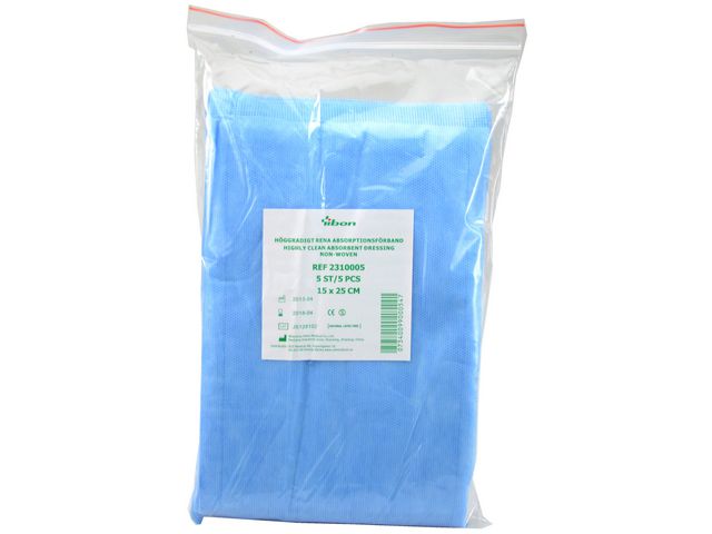 yibon Absorptionsförband 15x25cm 5/fp | Sjukvård och omsorg - Förband och fixering - Absorberande förband | Kontorsexperten