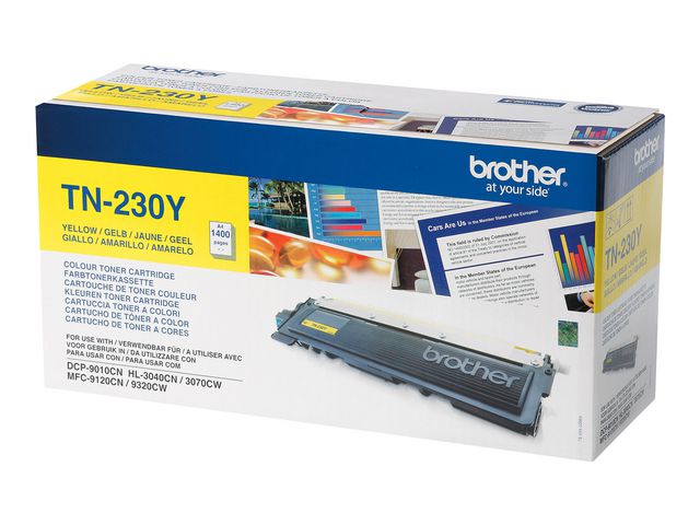 Brother Toner TN-230 Y, TN-230Y, gul, singelförpackning