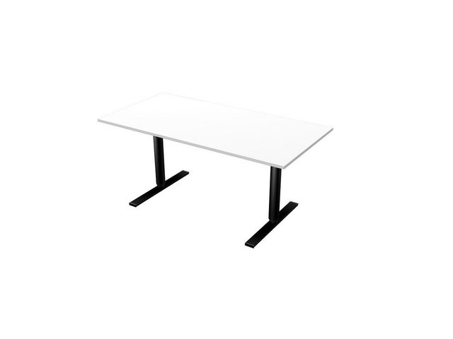 LANAB DESIGN Skrivbord El 160x80cm vitlam/svart | Kontorsmöbler och inredning - Bord och hurtsar - Skrivbord - Höj/sänkbar | Kontorsexperten