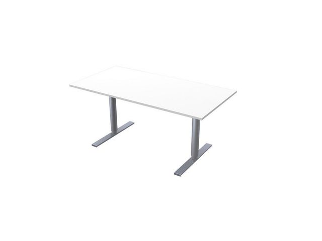 LANAB DESIGN Skrivbord El 160x80cm vitlaminat/grå | Kontorsmöbler och inredning - Bord och hurtsar - Skrivbord - Höj/sänkbar | Kontorsexperten