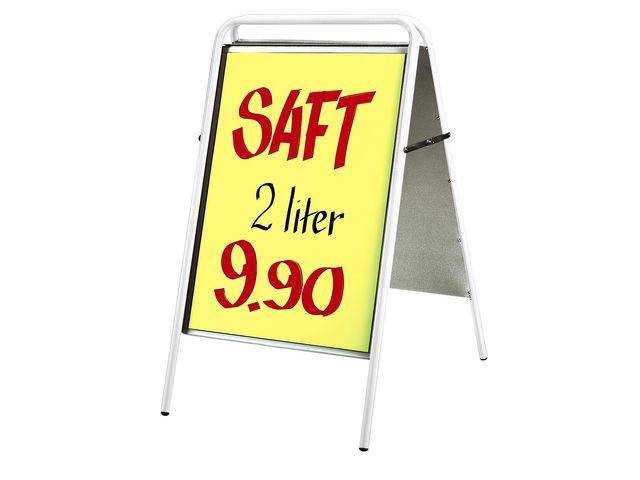 Gatuställ Sign 50x70cm vit | Kontorsmaterial - Butiksmaterial - Gatuställ | Kontorsexperten