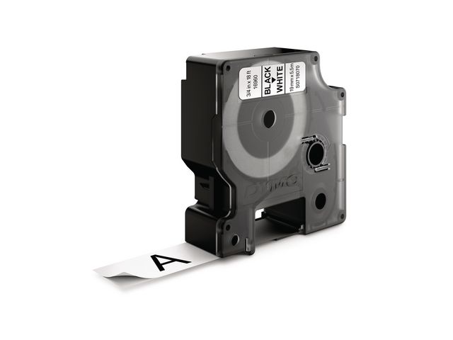Dymo Tape D1 19mm perm. svart på vit | Kontorsmaskiner - Märkmaskiner och tape - Tape - Dymo D1 | Kontorsexperten