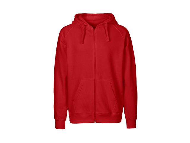 Neutral® Hoodie zip O63301 herr röd 2XL | Arbetskläder - Arbetströjor - Hoodies och luvtröjor | Kontorsexperten