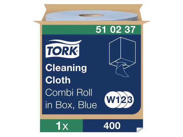 Tork Rengöringsduk Mjuk W1/2/3 blå | Städ och hygien - Toalettpapper och torkpapper - Torkrullar | Kontorsexperten