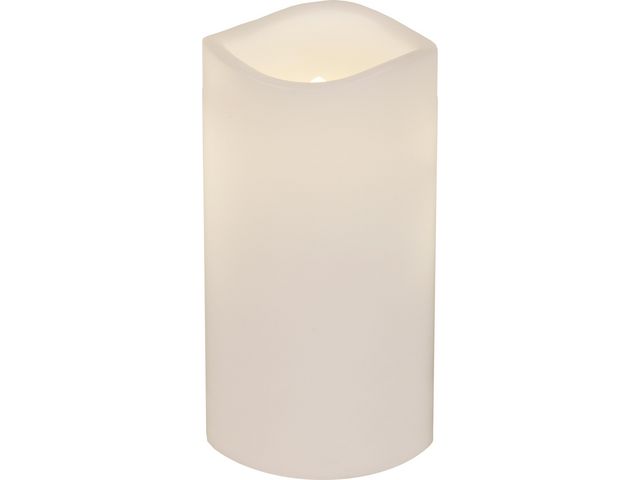 STAR TRADING Blockljus Paul LED 15cm vit | Kök och servering - Ljus och tillbehör - LED-Ljus | Kontorsexperten