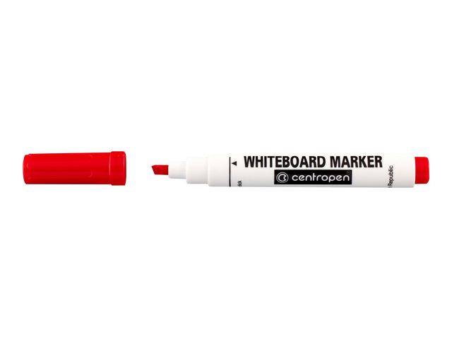 CENTROPEN Whiteboardpenna skuren röd | Kontorsmaterial - Pennor - Whiteboardpennor - Skuren spets | Kontorsexperten