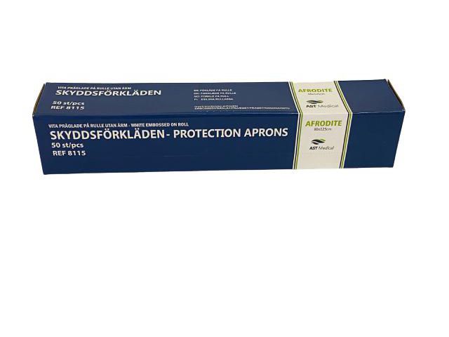 AST MEDICAL Skyddsförkläde på rulle 80x125cm vit 50/rl | Skyddsutrustning - Engångskläder - Engångsförkläden | Kontorsexperten