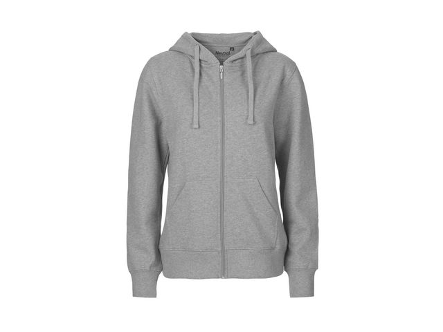 Neutral® Hoodie zip O83301 dam grå XS | Arbetskläder - Arbetströjor - Hoodies och luvtröjor | Kontorsexperten
