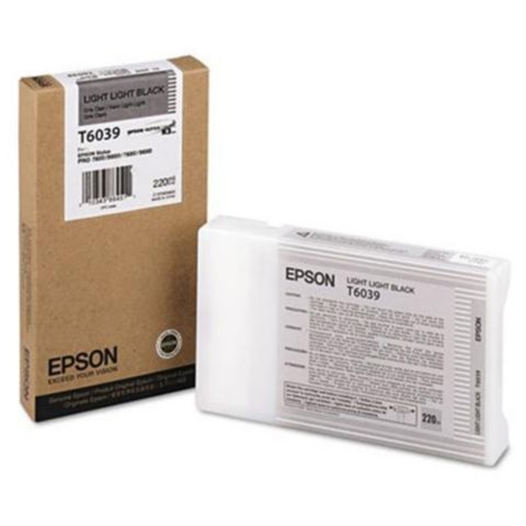 Epson Bläckpatron, T6039, UltraChrome, hög kapacitet, ljus svart, singelförpackning, C13T603900 | Toner och bläck - Bläckpatroner - Bläckpatroner Epson | Kontorsexperten