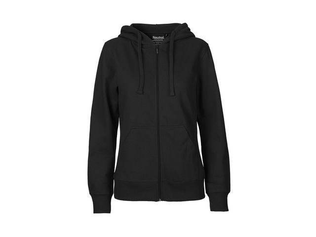 Neutral® Hoodie zip O83301 dam svart XS | Arbetskläder - Arbetströjor - Hoodies och luvtröjor | Kontorsexperten