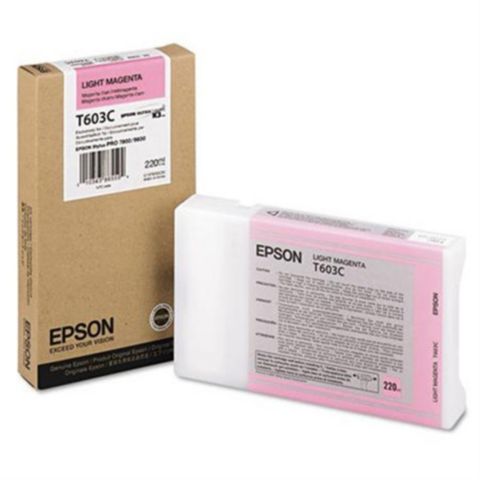 Epson Bläckpatron, T603C, UltraChrome, hög kapacitet, ljus magenta, singelförpackning, C13T603C00 | Toner och bläck - Bläckpatroner - Bläckpatroner Epson | Kontorsexperten