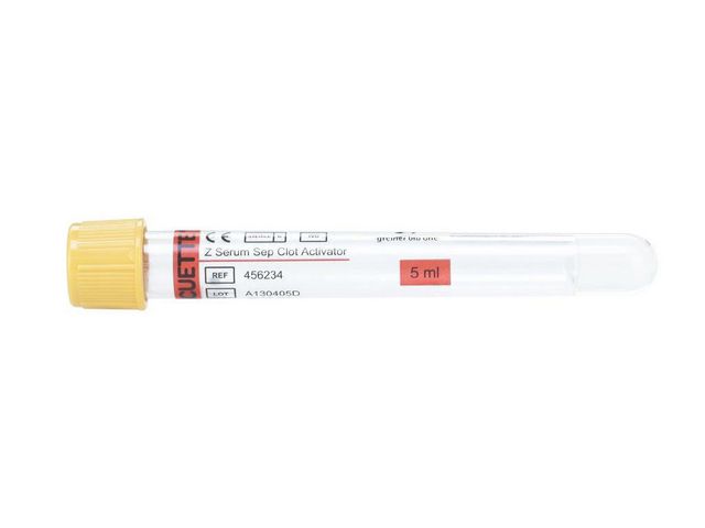 VACUETTE Vacuette Guldgul Serum Gel7/5ml 50/fp | Sjukvård och omsorg - Lab och analys - Provrör - Vacuette | Kontorsexperten