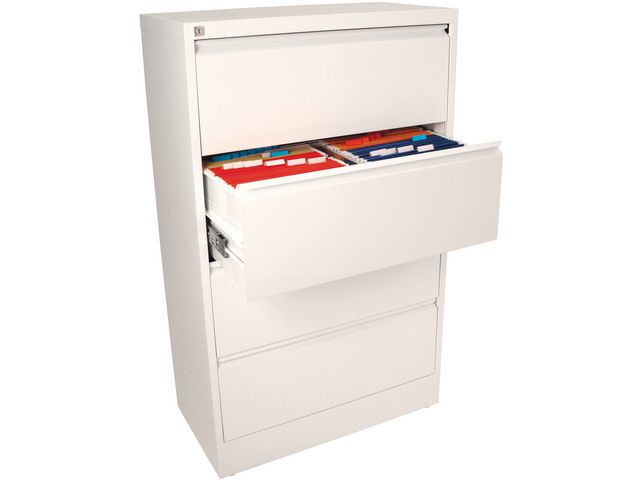 Hängmappsskåp flank 4 lådor | Kontorsmaterial - Mappar och plastfickor - Hängmappsförvaring | Kontorsexperten