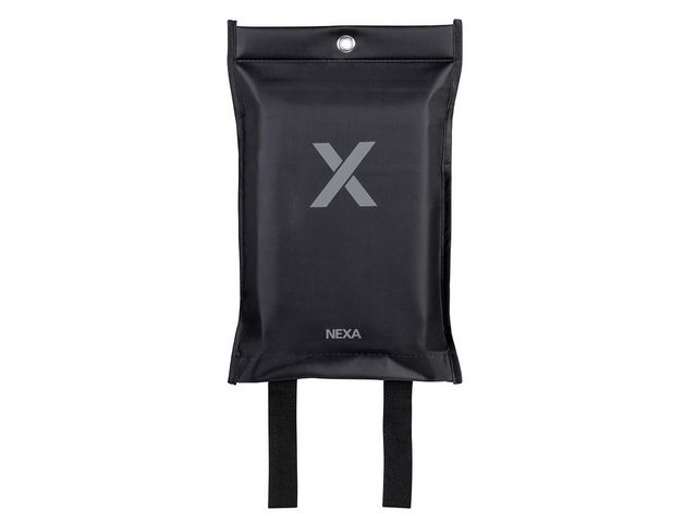 NEXA Brandfilt Silikon 120x120cm Svart | Skyddsutrustning - Brandskydd och säkerhet - Brandfiltar | Kontorsexperten