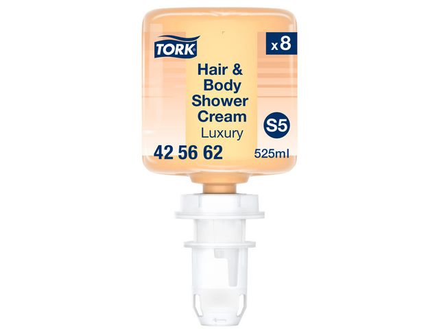 Tork Duschtvål S5 Luxury Hair & Body Mini Duschcreme 525ml | Städ och hygien - Tvål och hygien - Hygiensystem - Tork | Kontorsexperten