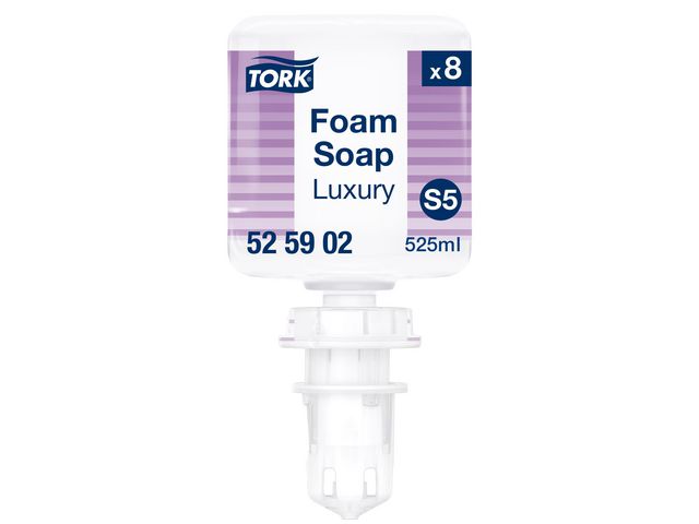TORK Tvål S5 Luxury Mini Handtvätt Skumtvål 525ml | Städ och hygien - Tvål och hygien - Hygiensystem - Tork | Kontorsexperten